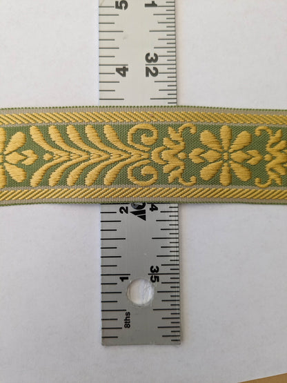 Scalamandre Louis XV Braid Fern Gold & Green  MSRP USD 130/y