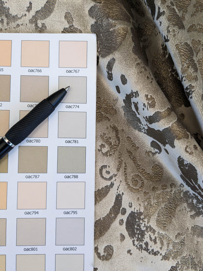 Scalamandre Palladio Velvet Damask Burnished Gold Damask Contemporary MSRP USD 560/y