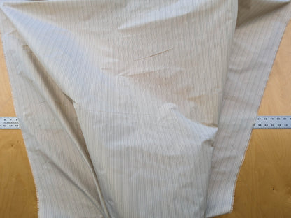 Scalamandre Astley Silk Strie Cream Blue White Pin Stripe Small Scale  MSRP USD350+/yard