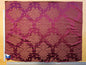 Tassinari &amp; Chatel Mortemer Bordeaux Red Damask Medallion Cupro Viscose Renaissance 51"x 42" Long MSRP USD 300++/Y