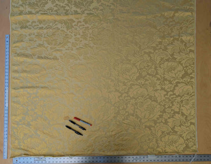 Scalamandre Damask Yellow Gold Floral Botanical Renaissance 1.9y