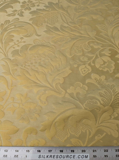 Scalamandre Damask Yellow Gold Floral Botanical Renaissance 1.9y