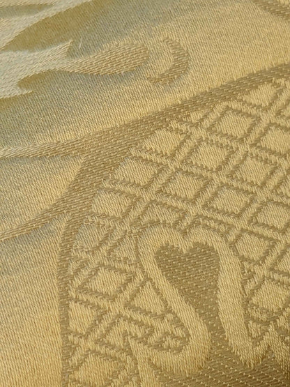 Scalamandre Damask Yellow Gold Floral Botanical Renaissance 1.9y