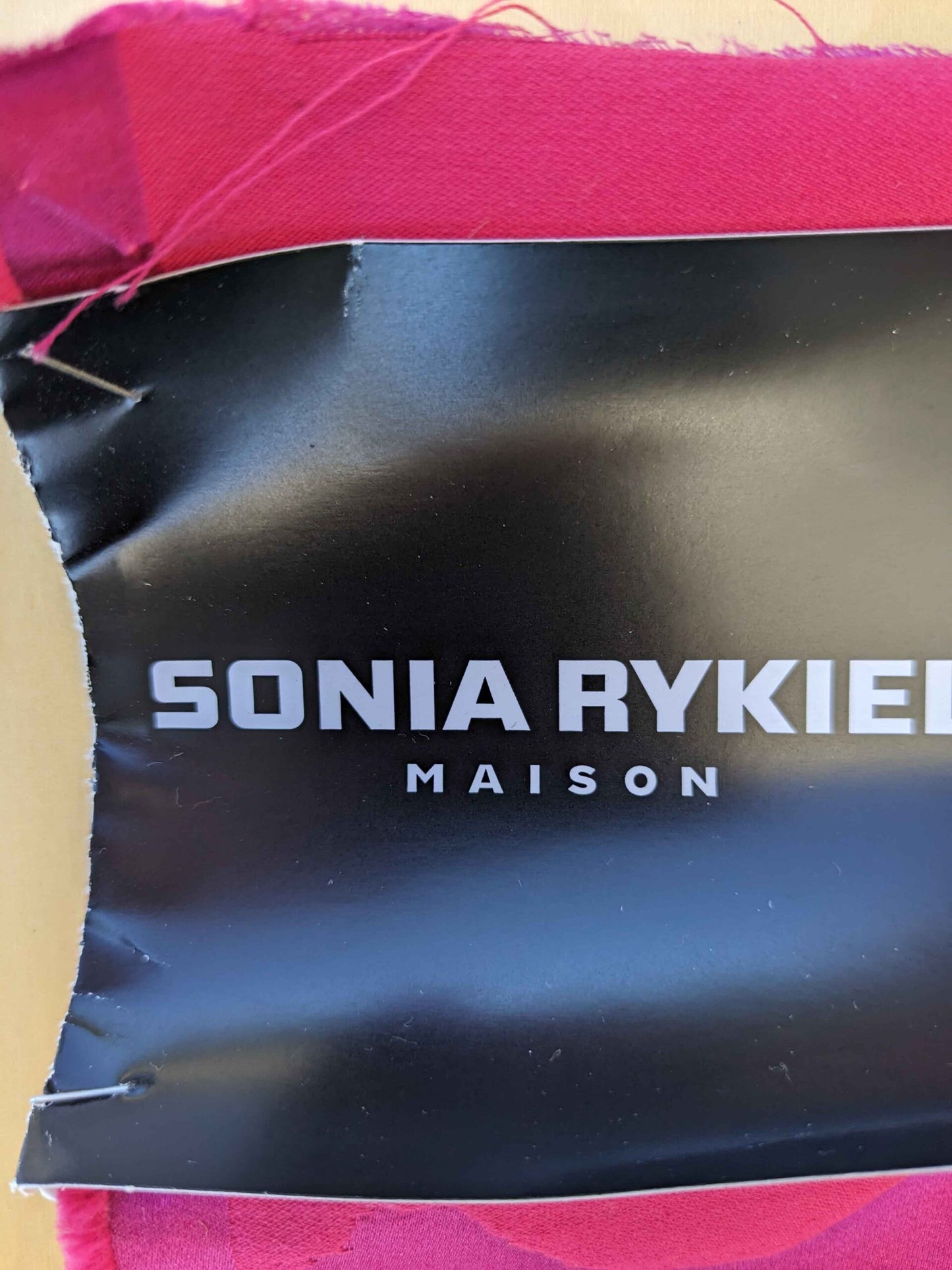 Sonia Rykiel Maison Rue Saint Simon Bonbon Cotton Silk Pink Art Deco Abstract Botanical MSRP USD300+/y 54" x 36.5"