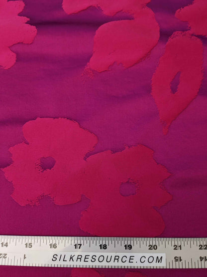 Sonia Rykiel Maison Rue Saint Simon Bonbon Cotton Silk Pink Art Deco Abstract Botanical MSRP USD300+/y 54" x 36.5"