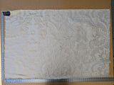 Lelievre Odalisque Ivoire Ivory Cream White Damask Silk Velvet Cut Velvet Floral Botanical French Court Renaissance MSRP USD668/y 56" x 37"