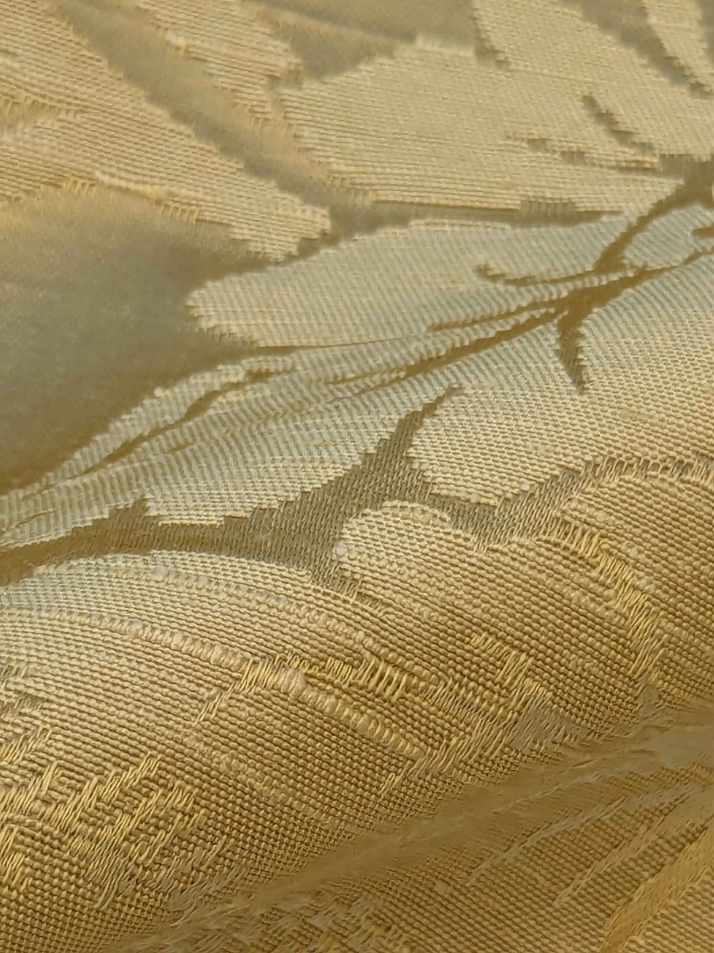 2y Lelievre Paris Damas Delacroix Soufre Cotton Damask Gold Botanical Floral Large Pattern Historic Renaissance  MSRP USD 522/y