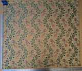 Tassinari and Chatel Rose Du Roi Or Pale Silk Floral Botanical Tree Foliage Stripe 51"Width x 45" Length