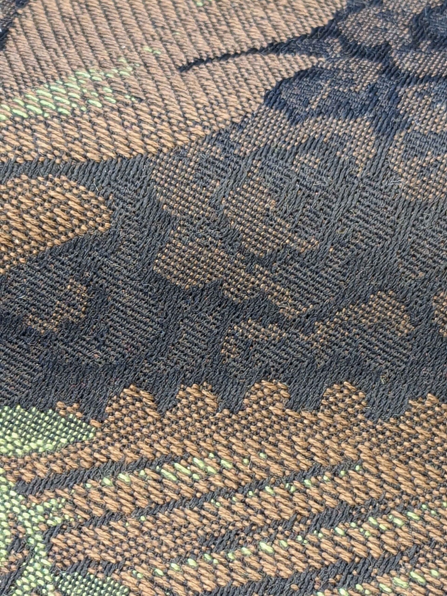 Scalamandre Botanical Floral Tree Foliage Black Brown Red Blue Large Pattern 56.5"Width x 28" Length