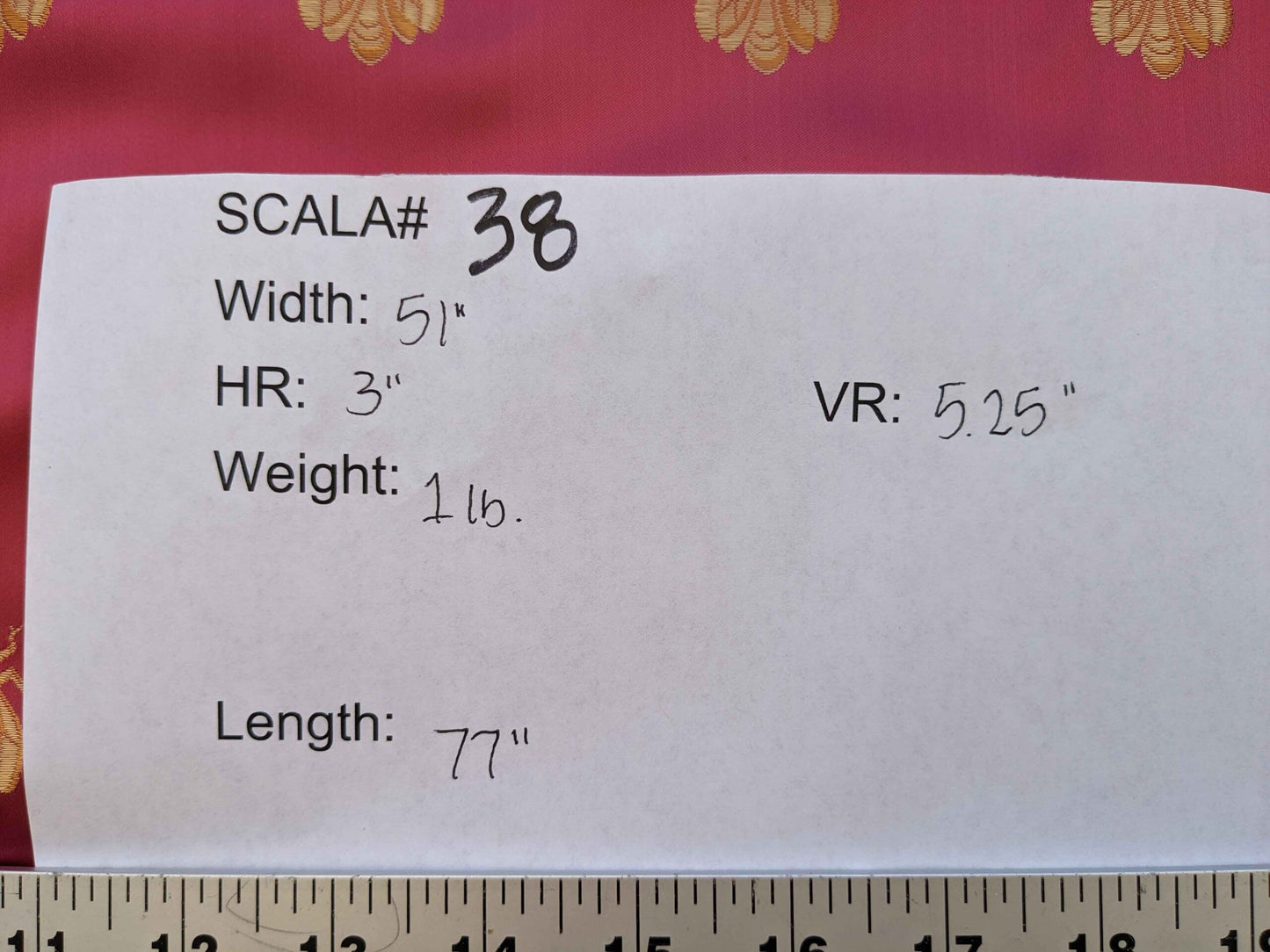 Scalamandre Silk Pink Gold Bees Napolean French Neoclassic 2.1yards