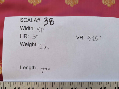 Scalamandre Silk Pink Gold Bees Napolean French Neoclassic 2.1yards