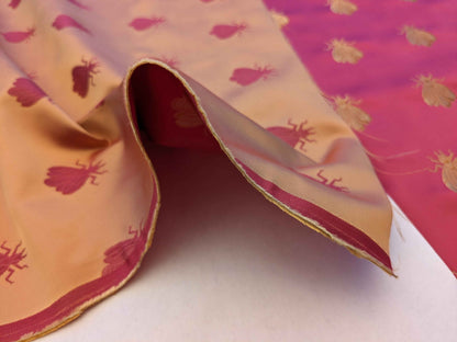 Scalamandre Silk Pink Gold Bees Napolean French Neoclassic 2.1yards