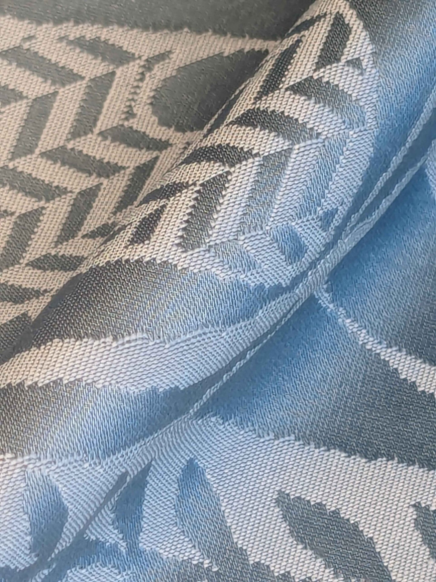 by yard Scalamandre Damask Silk Blend Silver Blue Gray White Botanical Floral Stripe French Renaissance