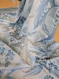 by yard Scalamandre Damask Silk Blend Silver Blue Gray White Botanical Floral Stripe French Renaissance