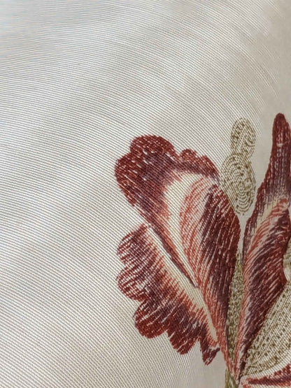 2.3y Scalamandre Birds Botanical Floral Botanical Tree Cream White