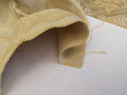 2y Scalamandre Plaid Check Damask Square Historic Art Deco Suzani Renaissance Silk Gold