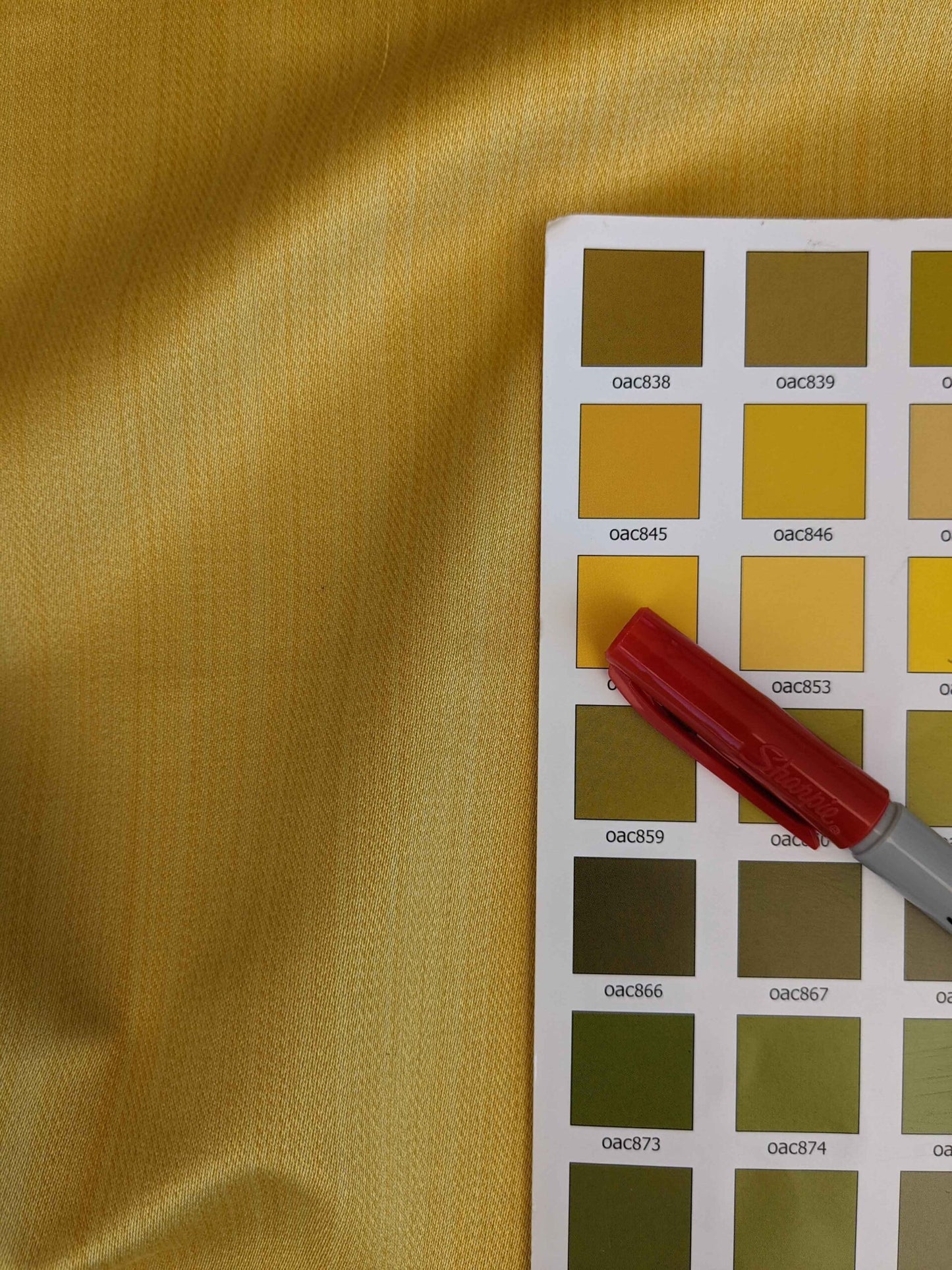 1.2y Scalamandre Strie Gold Yellow Solid