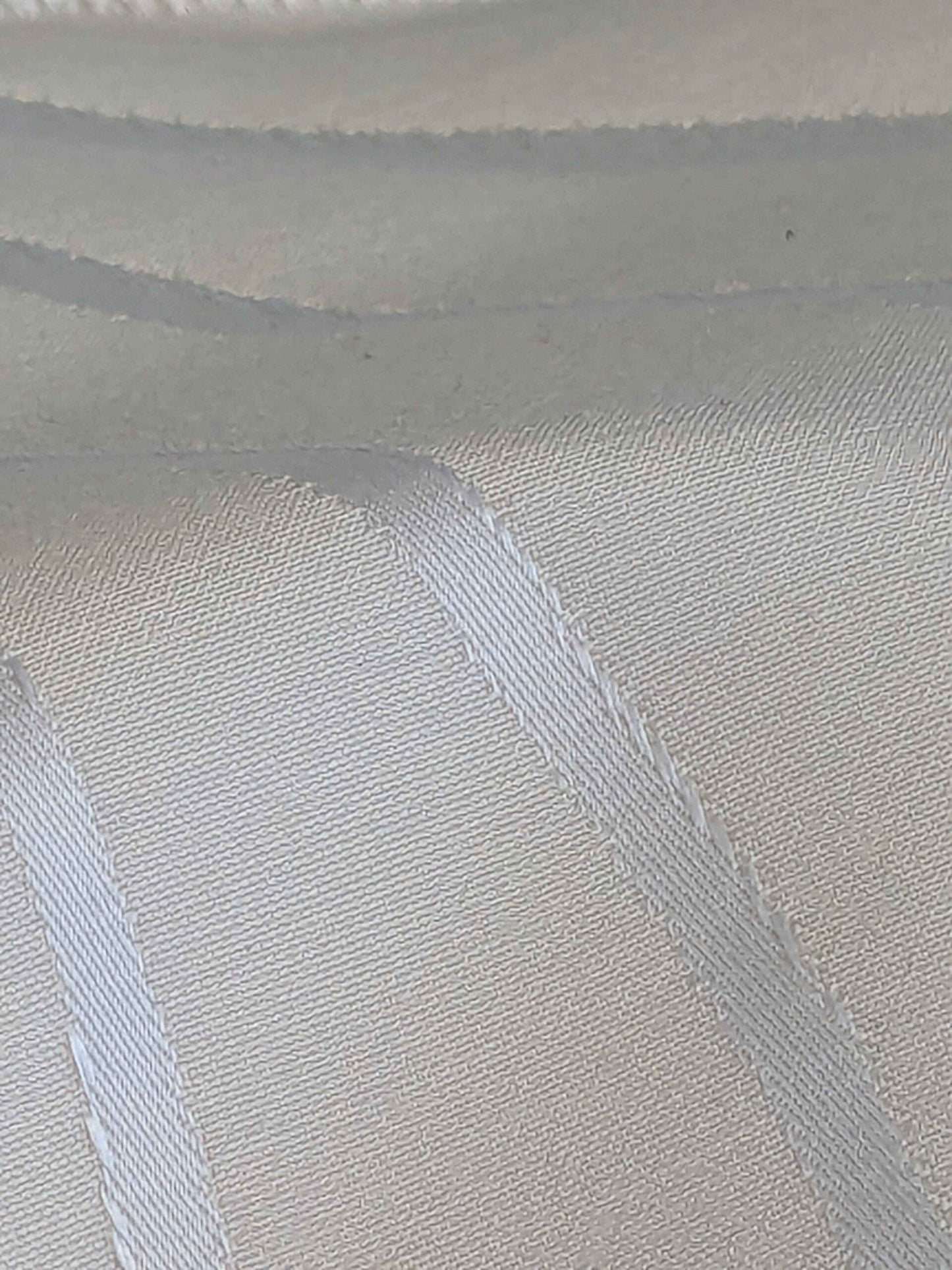 40"Length x 118" Width Lelievre Paris Trefle M1-Ivoire Damask Historic Jacquard Diamond Ogee Graphic White Cream Ivory Polyester