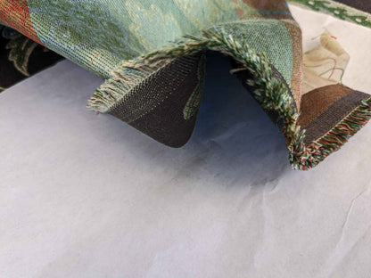 By yard Scalamandre Floral Botanical Tree Foliage Classic French Black Blue Red Yellow Upholstery Fabric