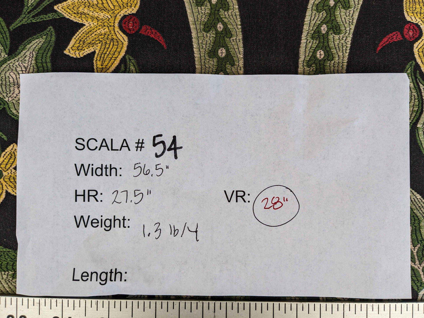 By yard Scalamandre Floral Botanical Tree Foliage Classic French Black Blue Red Yellow Upholstery Fabric