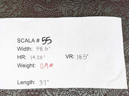 1 yard Jean Paul Gaultier Skin Nectar Polyester Cotton Animals Dragon Fish Abstract Art Deco Gray Red