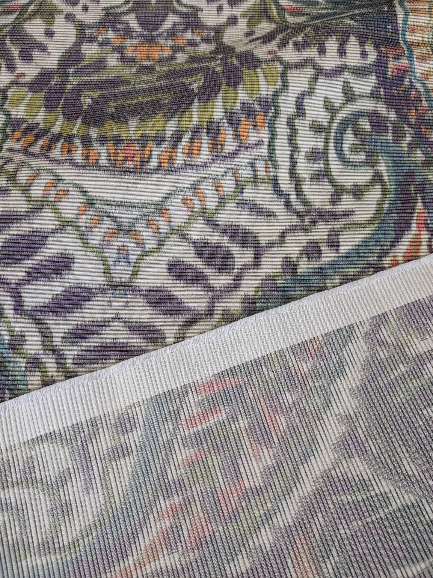 2y Scalamandre Indra Slate Blue Multi Paisley Aztek Mayan Print MSRP USD 202/Y Heavy!