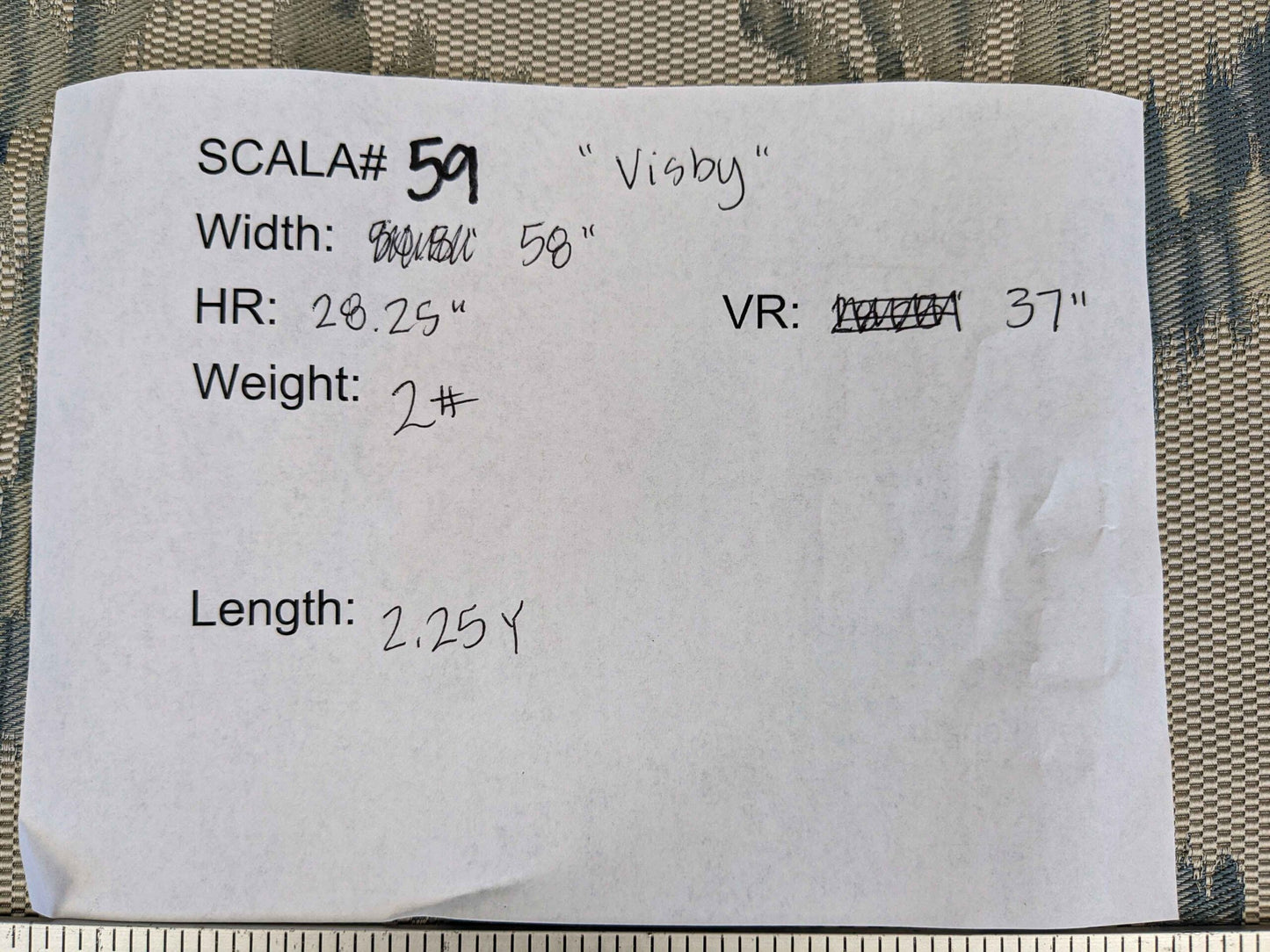 2.25y Scalamandre Visby Beige Blue Silver White Old World Weavers Silk Lampas MSRP USD 895/Y