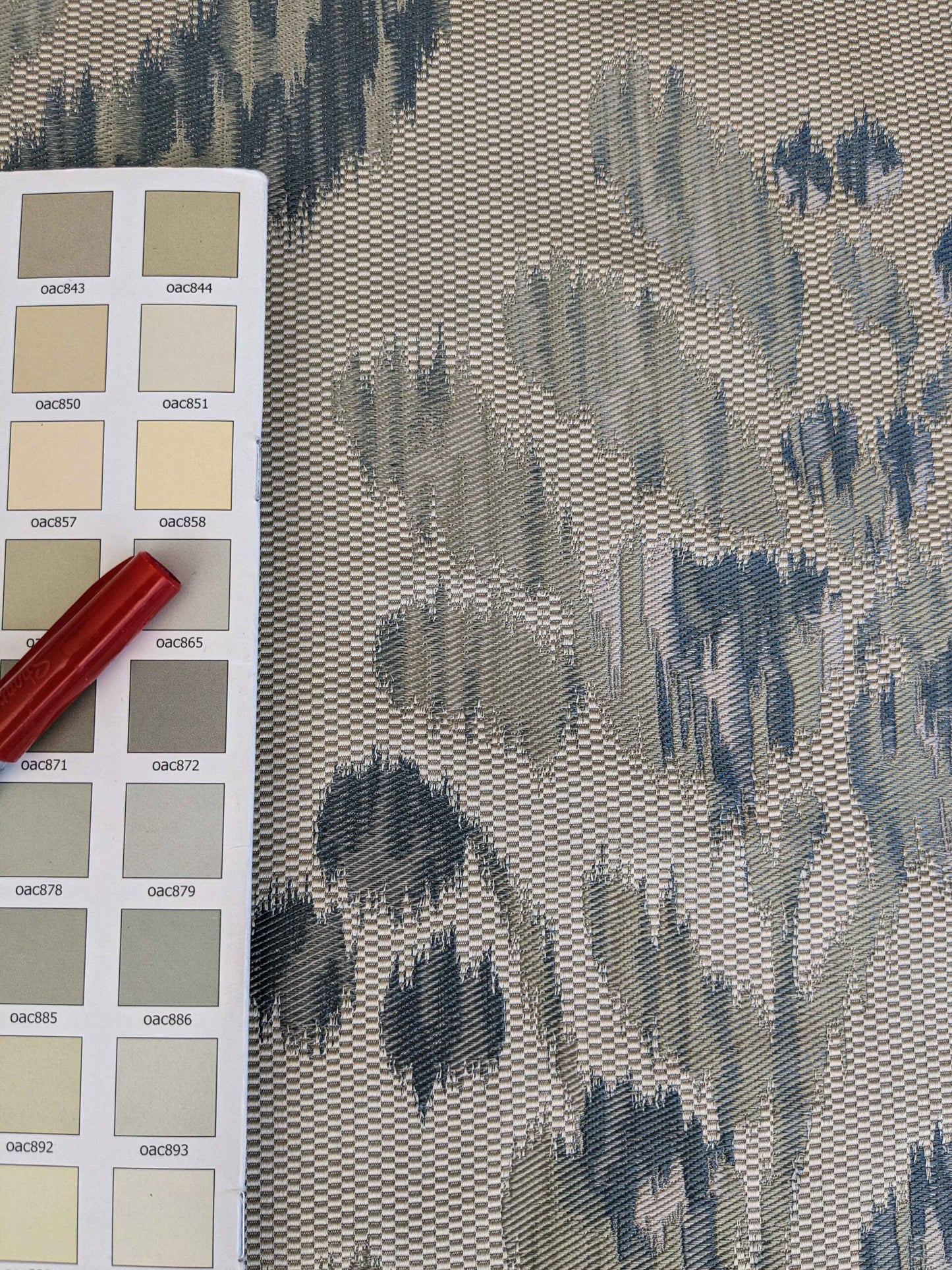 2.25y Scalamandre Visby Beige Blue Silver White Old World Weavers Silk Lampas MSRP USD 895/Y