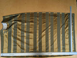 0.8y Scalamandre Gustave Stripe Green Gold Old World Weavers 100% Silk Stripe