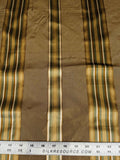 Scalamandre Gustave Stripe Silk - Bronze Brown Gold Green
