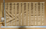 0.8y Scalamandre Gustave Stripe Gold Brown White Old World Weavers 100% Silk Stripe