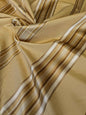 Scalamandre Gustave Stripe Silk - Gold Brown White