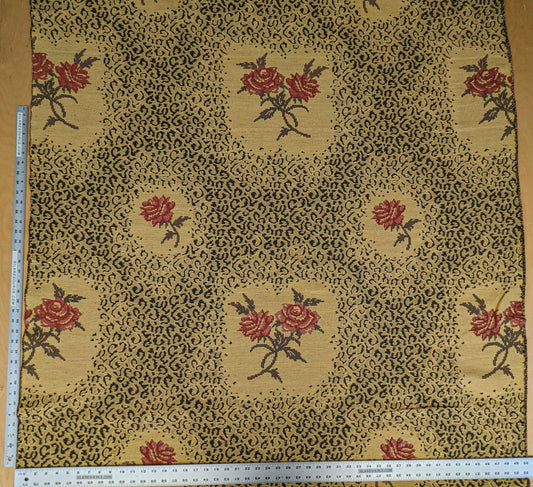 2.1y Scalamandre Floral Red Gold Brown Botanical Classic