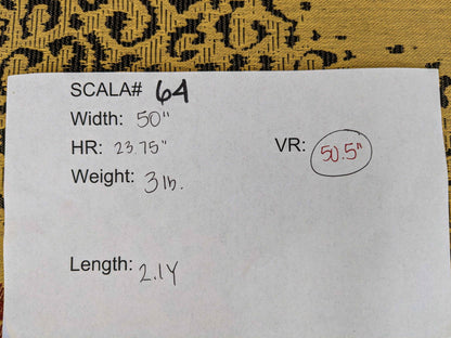 2.1y Scalamandre Floral Red Gold Brown Botanical Classic