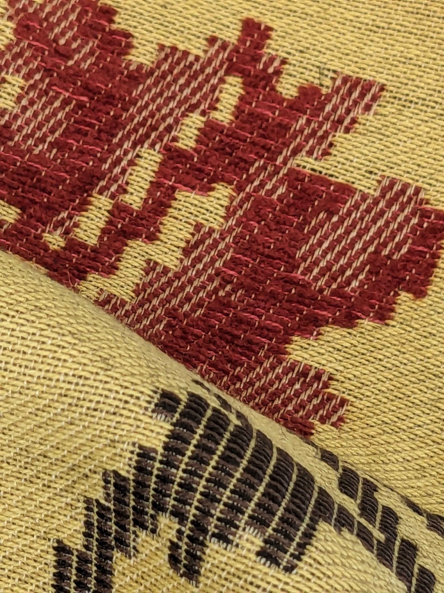 2.1y Scalamandre Floral Red Gold Brown Botanical Classic