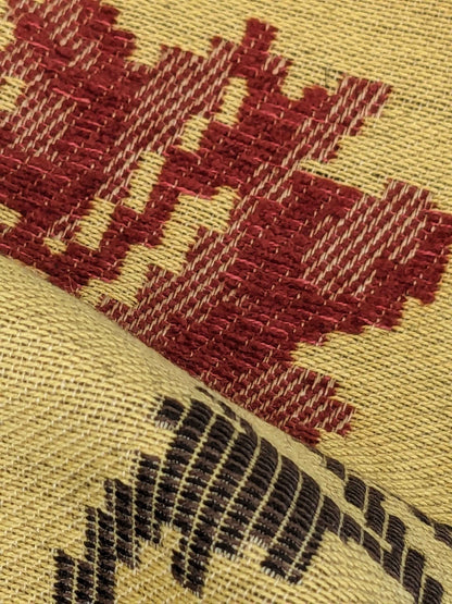 2.1y Scalamandre Floral Red Gold Brown Botanical Classic