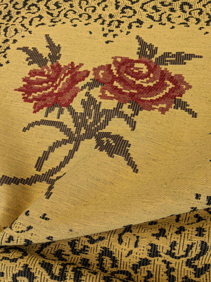 2.1y Scalamandre Floral Red Gold Brown Botanical Classic