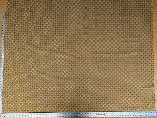 by yard Scalamandre Diamond Geometric Brown Vintage Style
