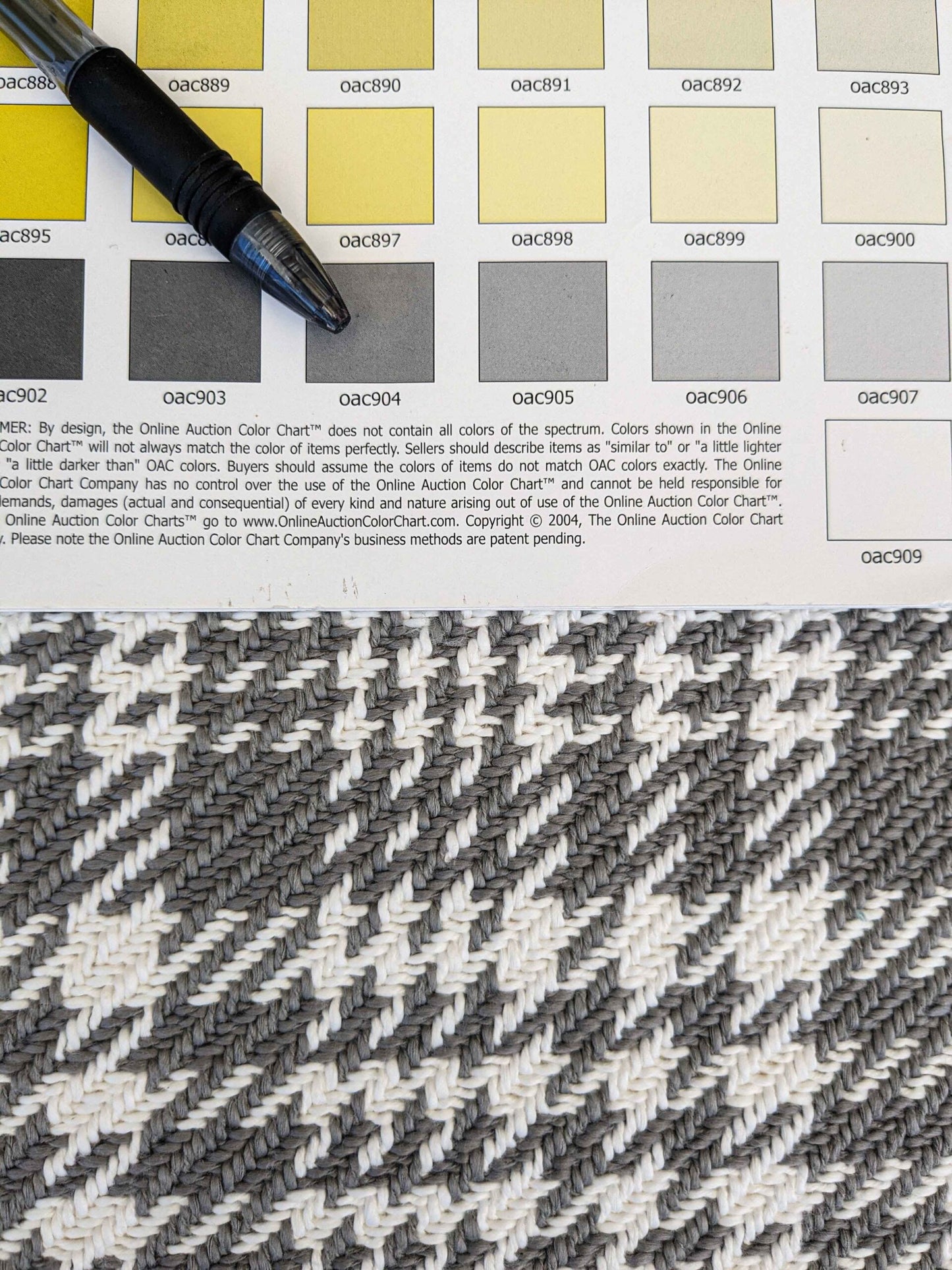 1 yard Sonia Rykiel Maison Plaid Check Gray White Woven