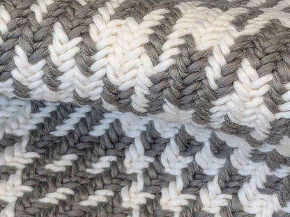 1 yard Sonia Rykiel Maison Plaid Check Gray White Woven