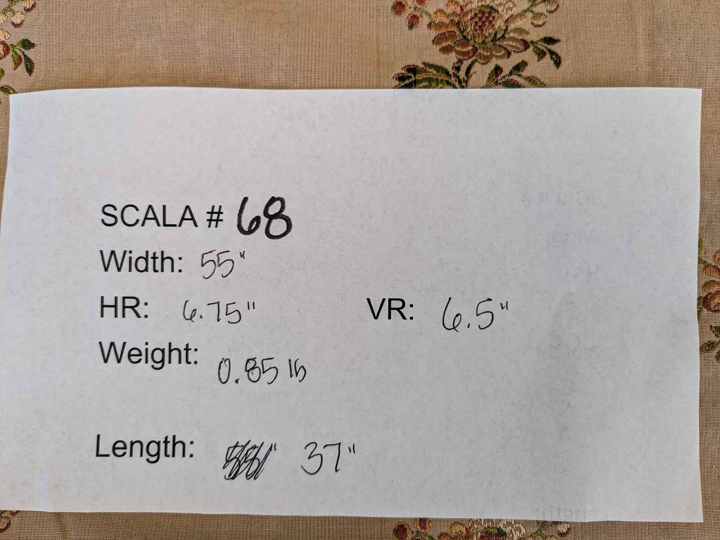 41" x 55" Scalamandre Floral Botanical French Court Stripe Beige Gray