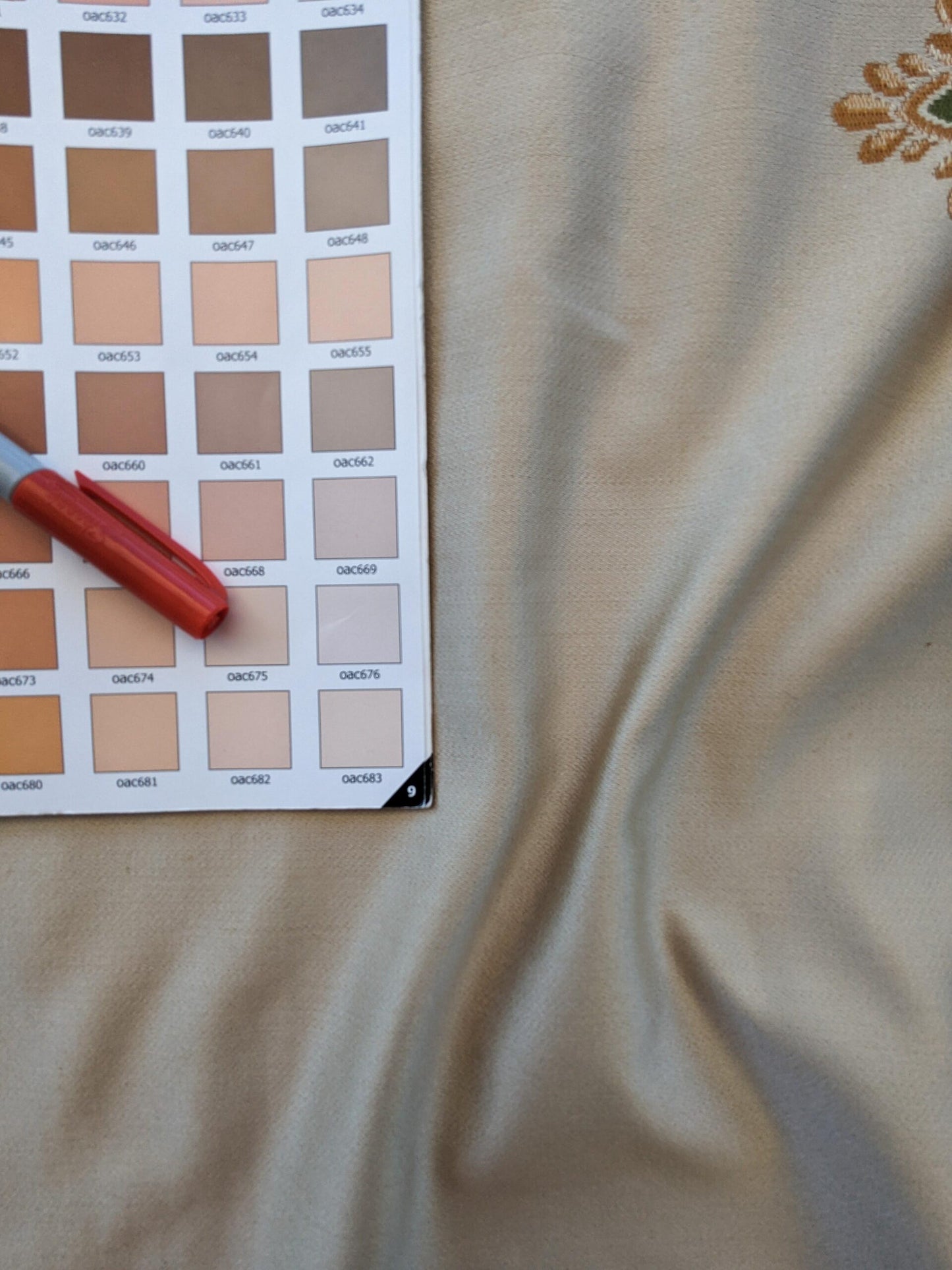 26"x 57" Scalamandre Fauteuil Bessieres Seat &amp; Back Creme French Antique Design MSRP USD 612/y