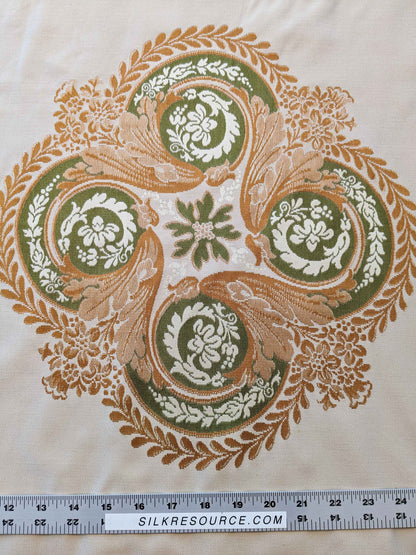 26"x 57" Scalamandre Fauteuil Bessieres Seat &amp; Back Creme French Antique Design MSRP USD 612/y