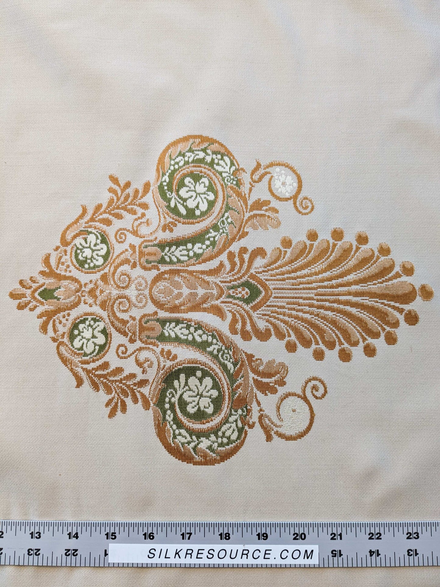 26"x 57" Scalamandre Fauteuil Bessieres Seat &amp; Back Creme French Antique Design MSRP USD 612/y