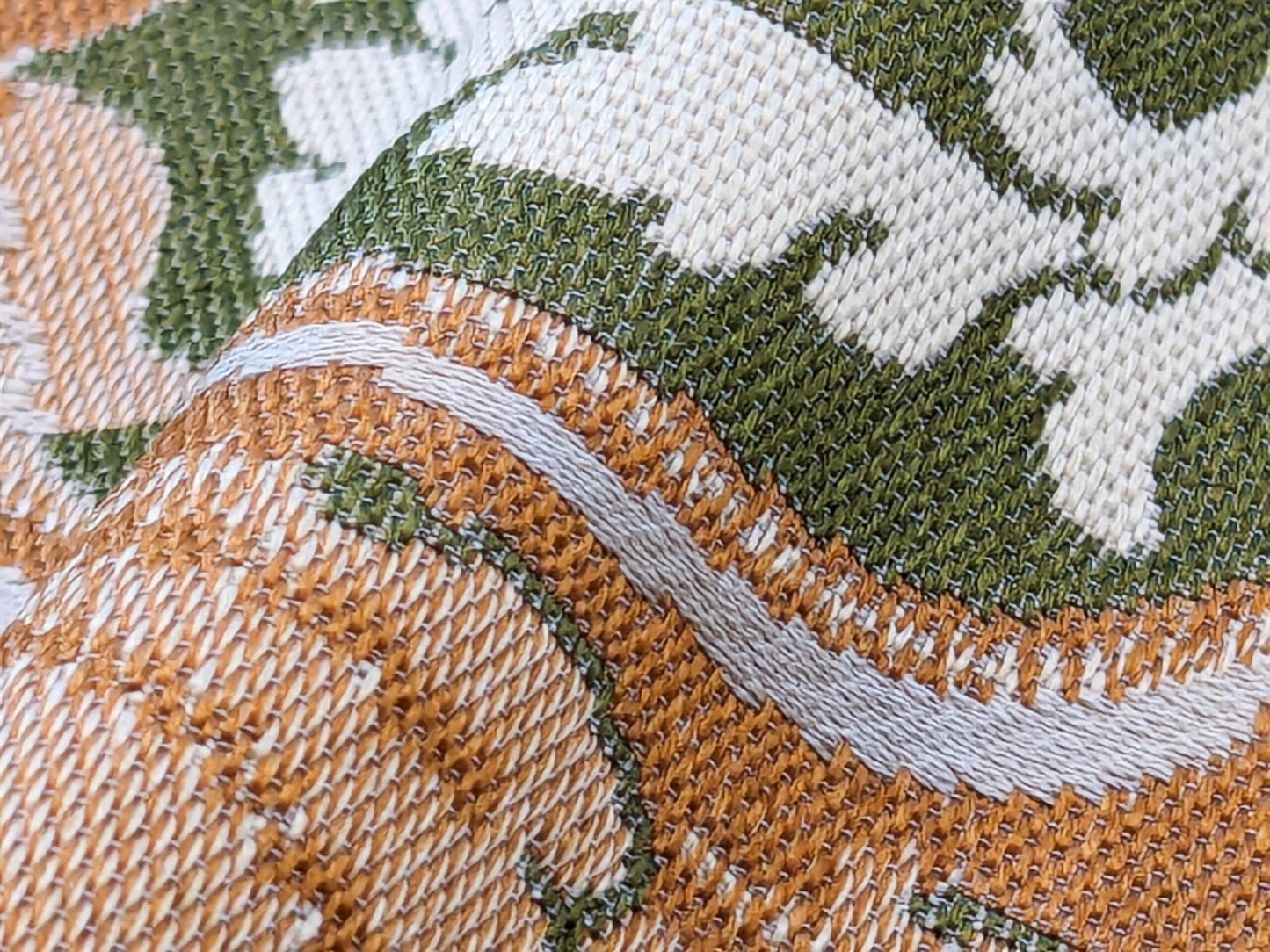 26"x 57" Scalamandre Fauteuil Bessieres Seat &amp; Back Creme French Antique Design MSRP USD 612/y