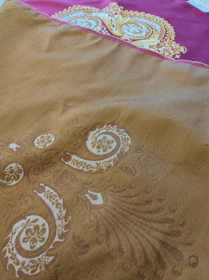 26" x 51" Scalamandre Fauteuil Bessieres Seat &amp; Back Rouge Red Gold French Antique Design Medallion MSRP USD 612/y