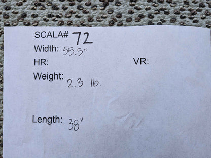 38"w x 55.5"l  Scalamandre Abstract Dots Circle Gray Woven Small Scale