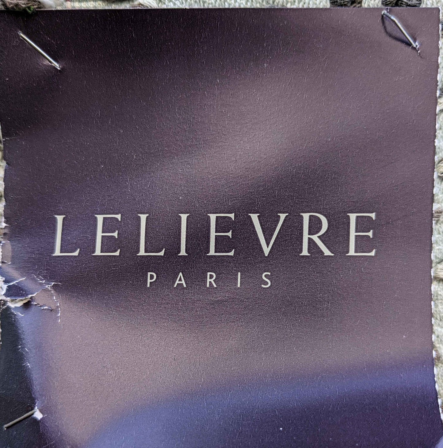 38"w x 55.5"l  Scalamandre Abstract Dots Circle Gray Woven Small Scale