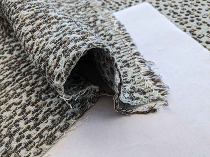 38"w x 55.5"l  Scalamandre Abstract Dots Circle Gray Woven Small Scale