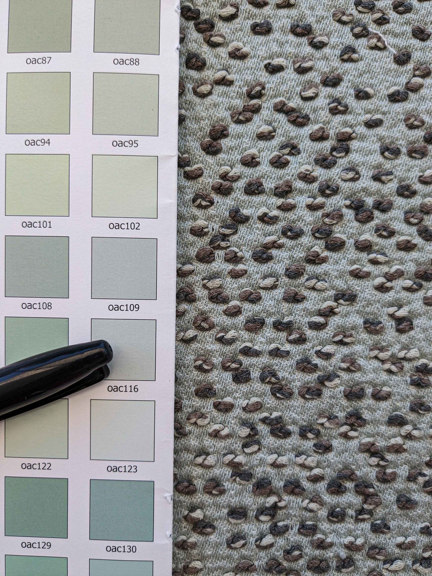 38"w x 55.5"l  Scalamandre Abstract Dots Circle Gray Woven Small Scale